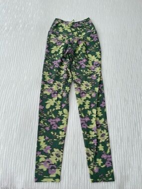 Aerie off line real me 7/8 Floral Leggings - Green & Purple